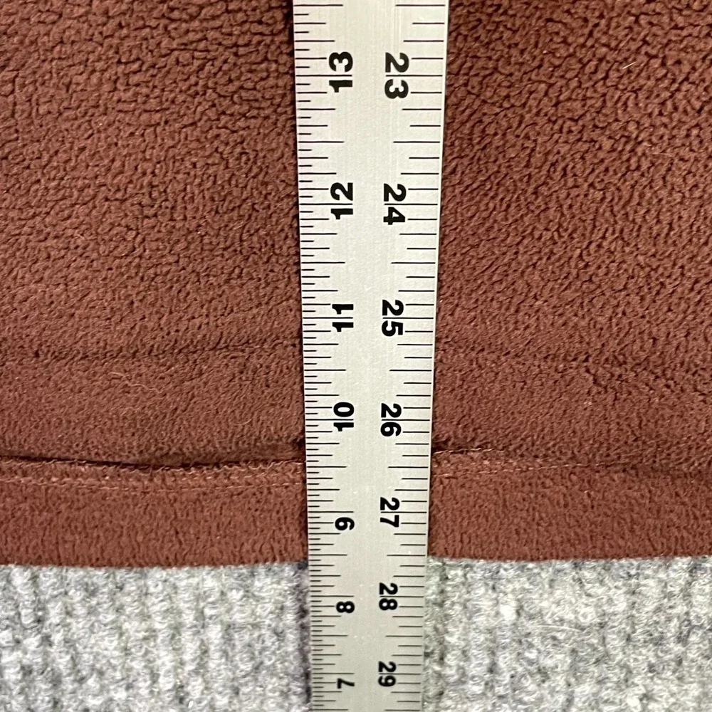Telluride Fleece Jacket Mens Large Brown 1/4 Snap Mock Neck Cozy Warm Outdoor